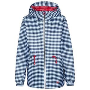 Trespass Womens/Ladies Niggle Gingham Raincoat / Navy